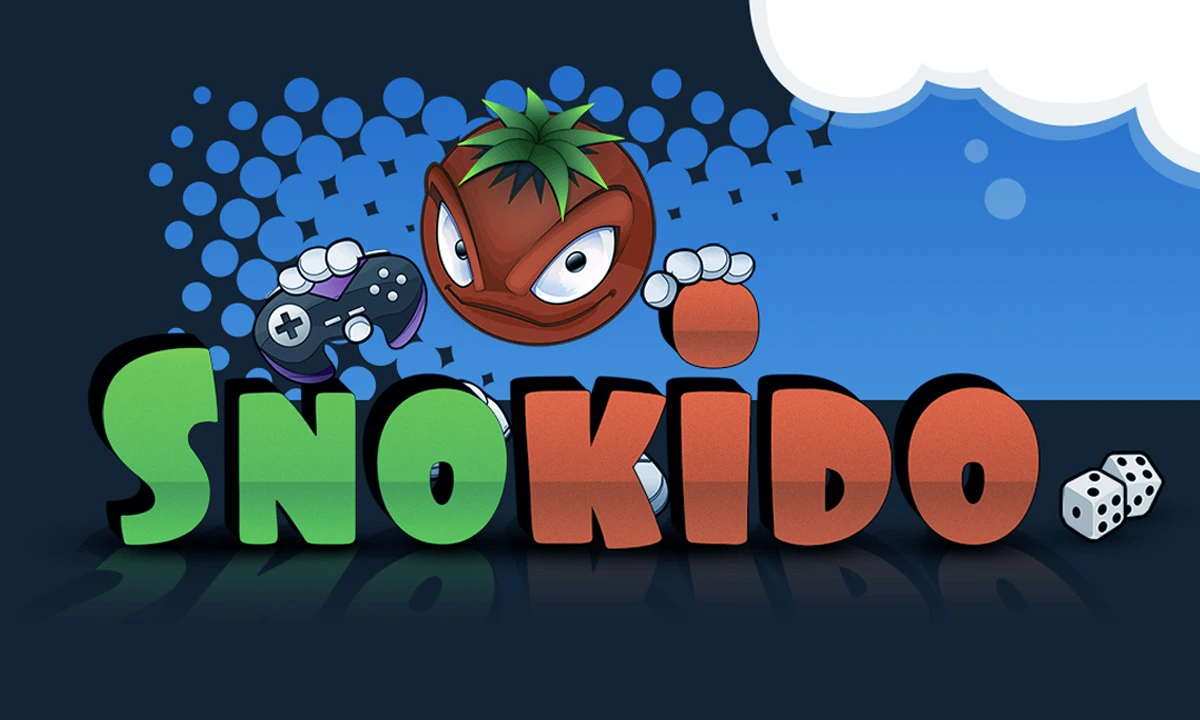 Logo of Snokido, a game inspired by snooker, featuring a sleek design and vibrant colors representing the gaming experience.